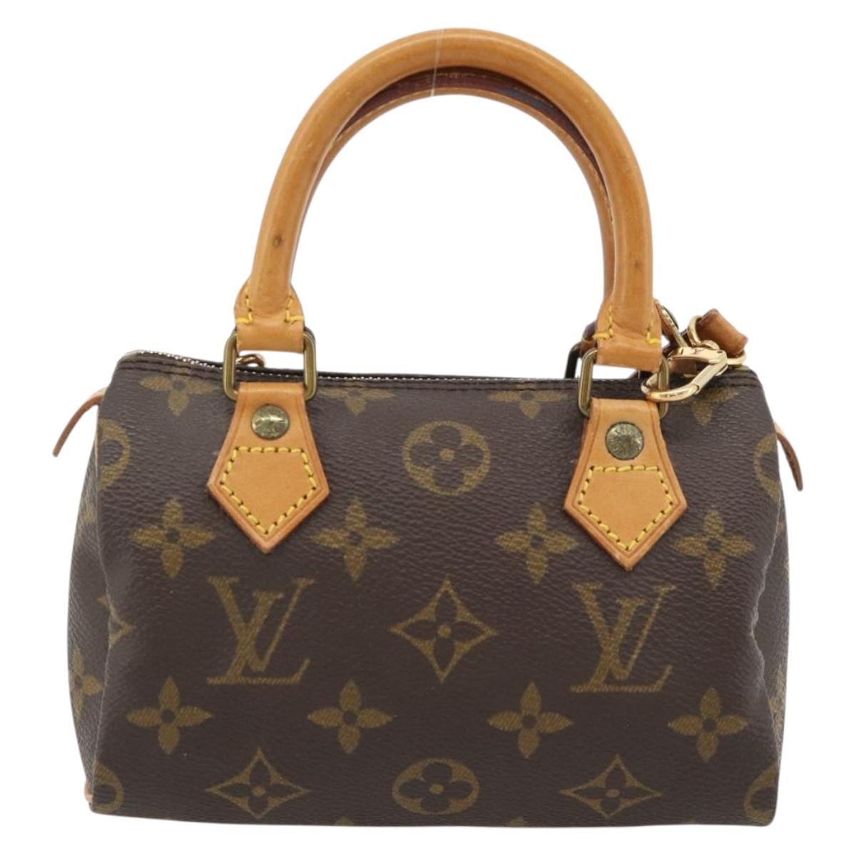LOUIS VUITTON Monogram Mini Speedy Hand Bag M41534 LV Auth bs35320