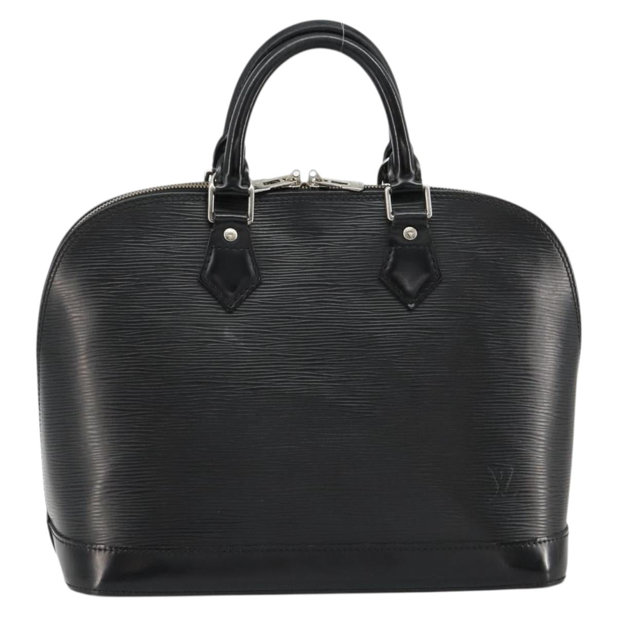 LOUIS VUITTON Epi Alma Hand Bag Noir Black M52142 LV Auth bs35322A