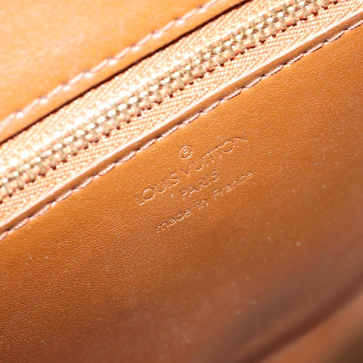 LOUIS VUITTON Monogram Vernis Christie GM Bag Bronze M91107 LV Auth bs35323