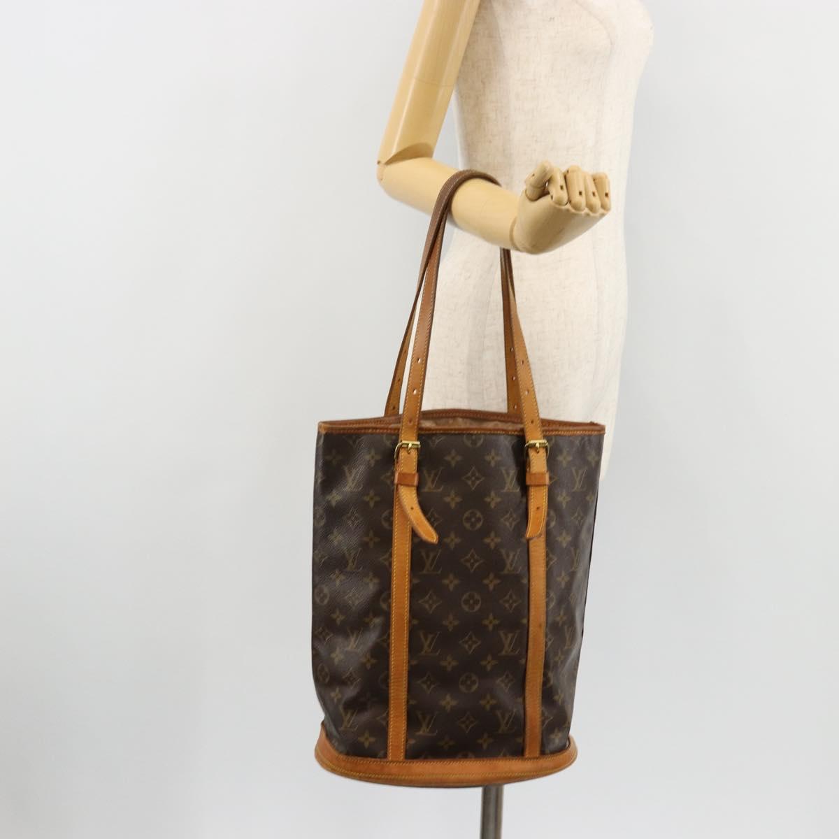 LOUIS VUITTON Monogram Bucket GM Shoulder Bag M42236 LV Auth bs35328