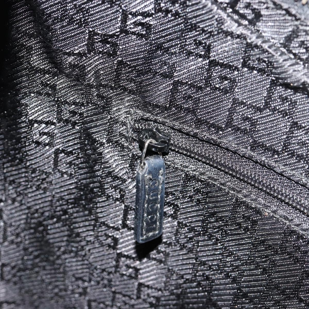 GUCCI Shoulder Bag Leather Black Silver 0013814 Auth bs35336