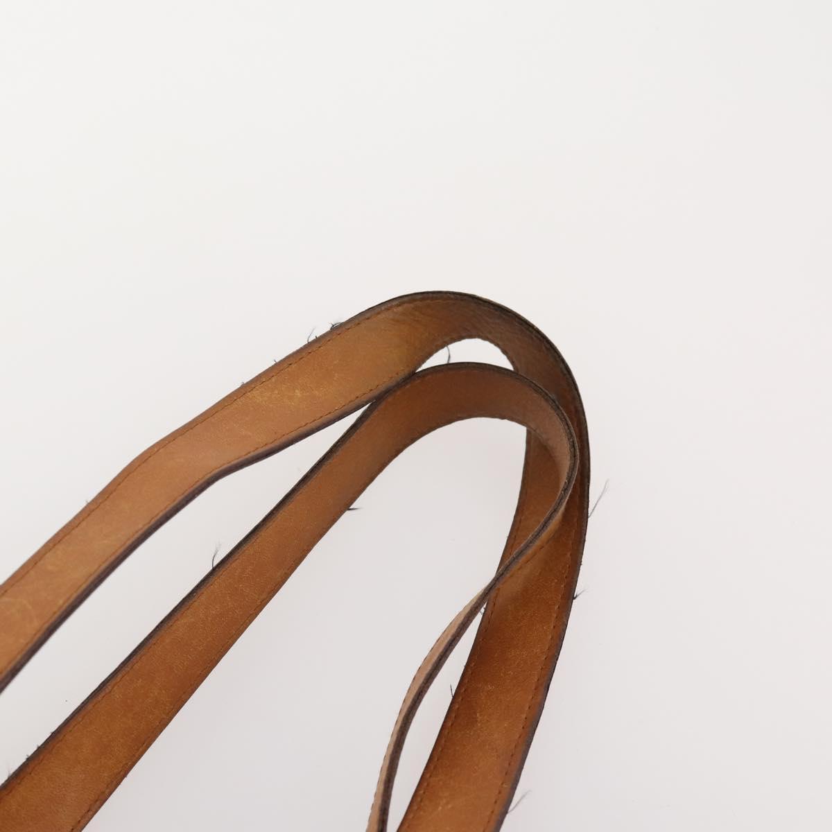 CELINE Macadam Canvas Shoulder Bag PVC Leather 2 Set Brown Auth bs35363