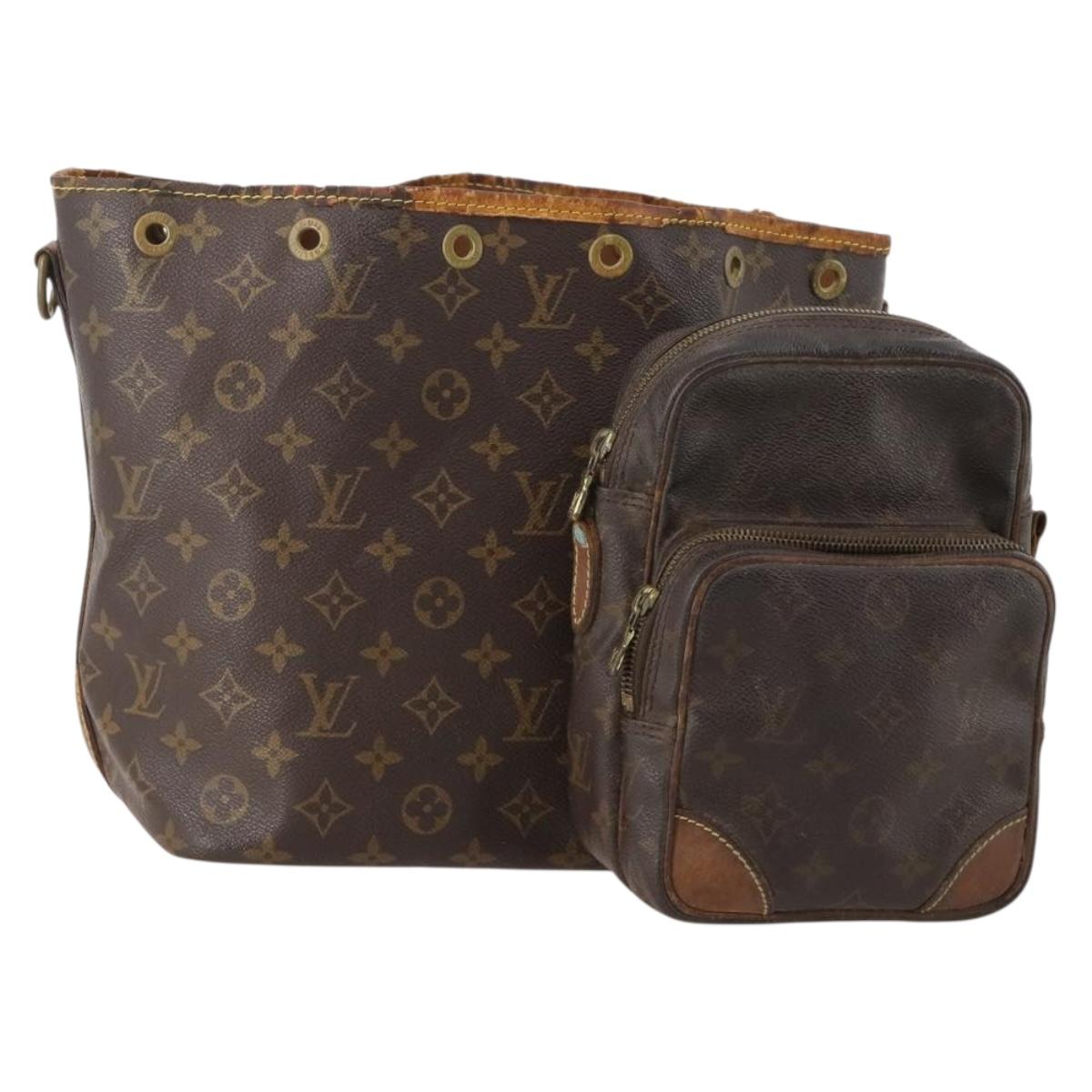 LOUIS VUITTON Monogram Shoulder Bag 2 Set LV Auth bs35364