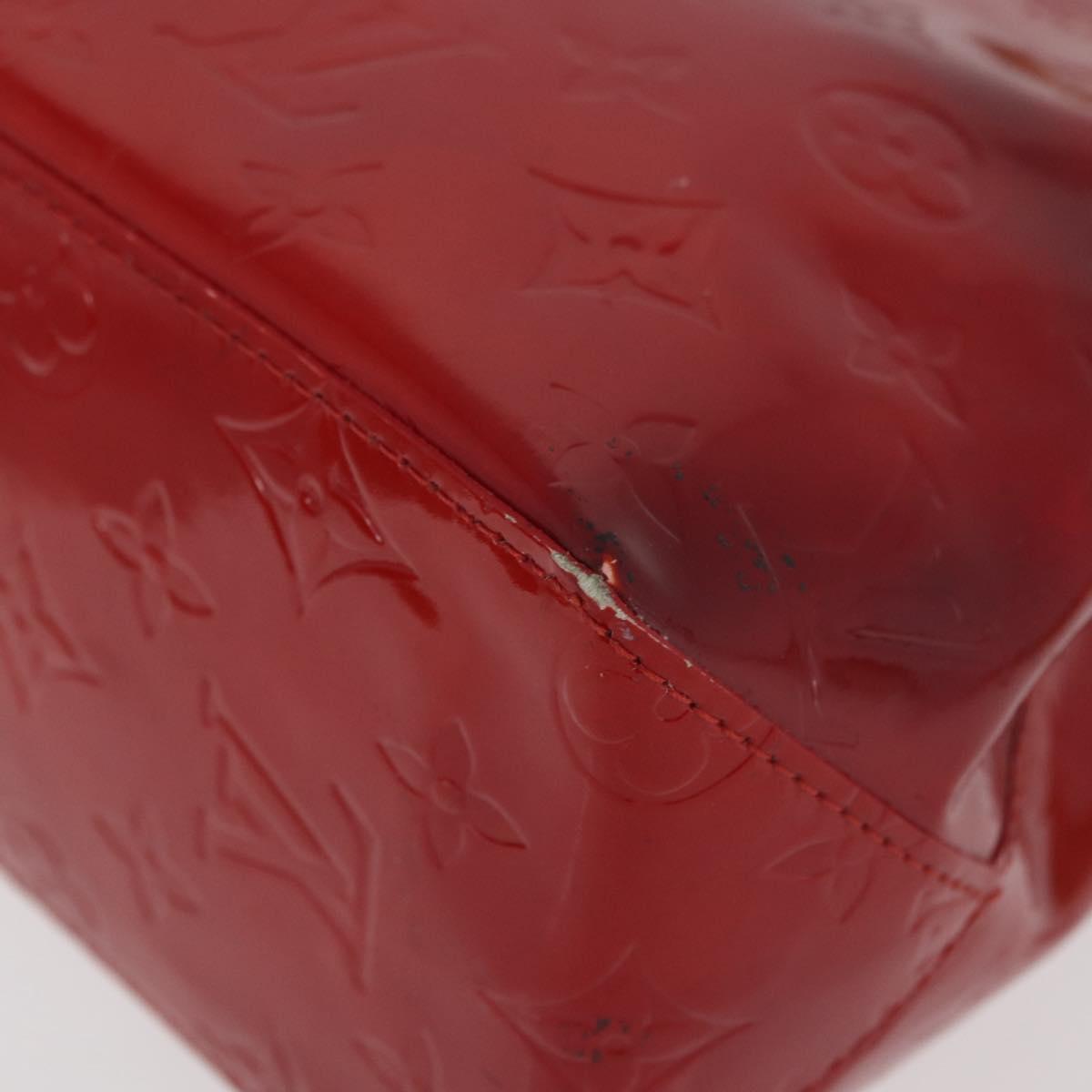 LOUIS VUITTON Monogram Vernis Reade PM Bag Pomme D'amour M91990 LV Auth bs35375