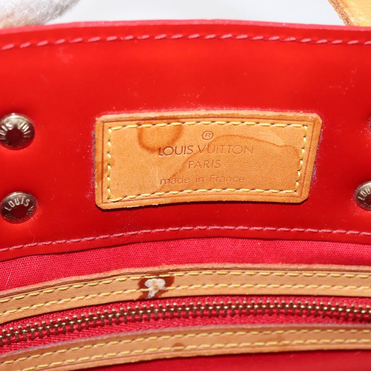 LOUIS VUITTON Monogram Vernis Reade PM Bag Pomme D'amour M91990 LV Auth bs35375