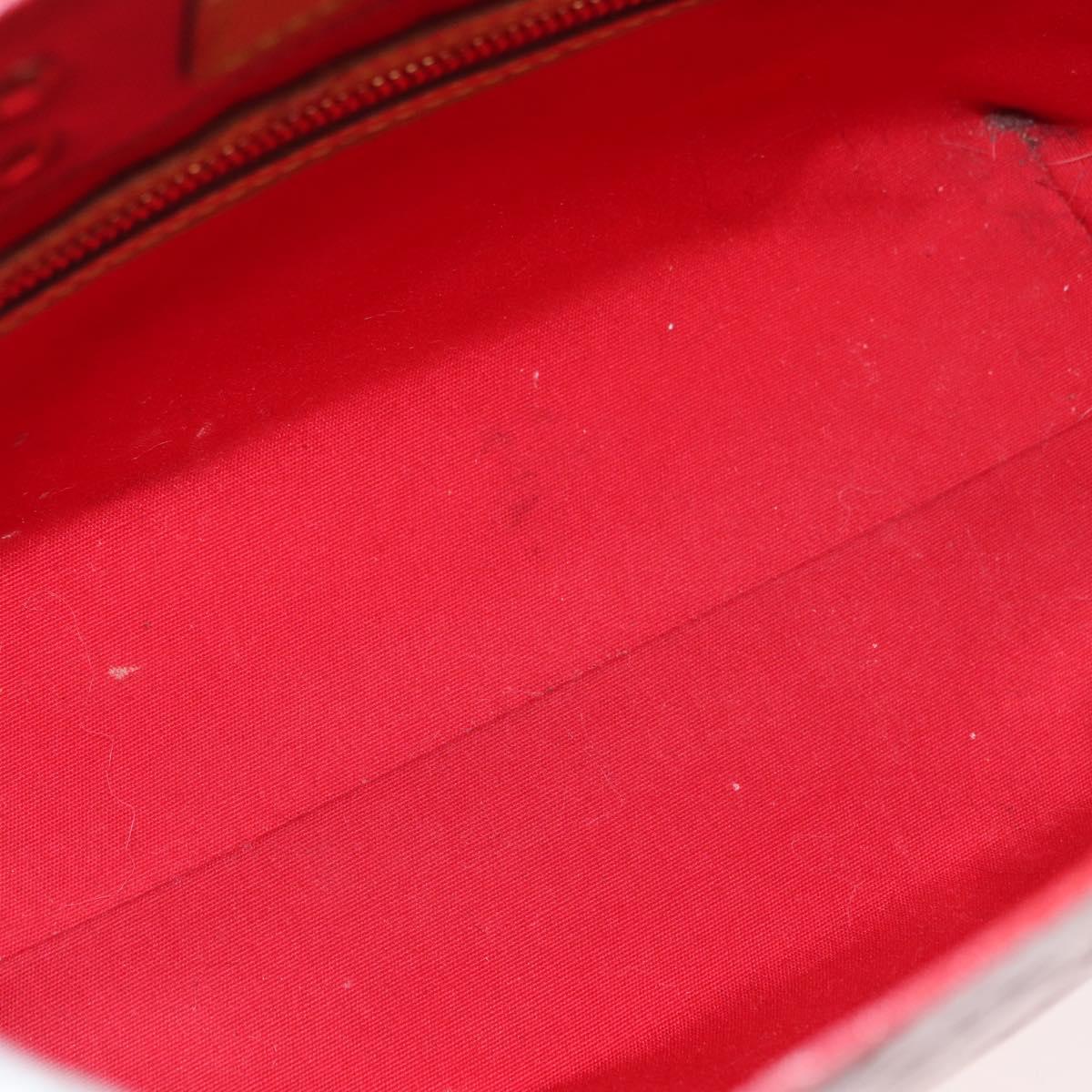 LOUIS VUITTON Monogram Vernis Reade PM Bag Pomme D'amour M91990 LV Auth bs35375