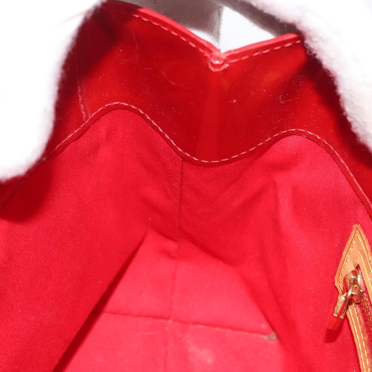 LOUIS VUITTON Monogram Vernis Reade PM Bag Pomme D'amour M91990 LV Auth bs35375
