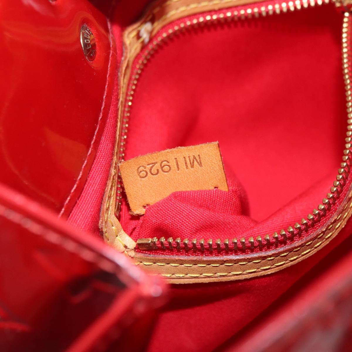 LOUIS VUITTON Monogram Vernis Reade PM Bag Pomme D'amour M91990 LV Auth bs35375