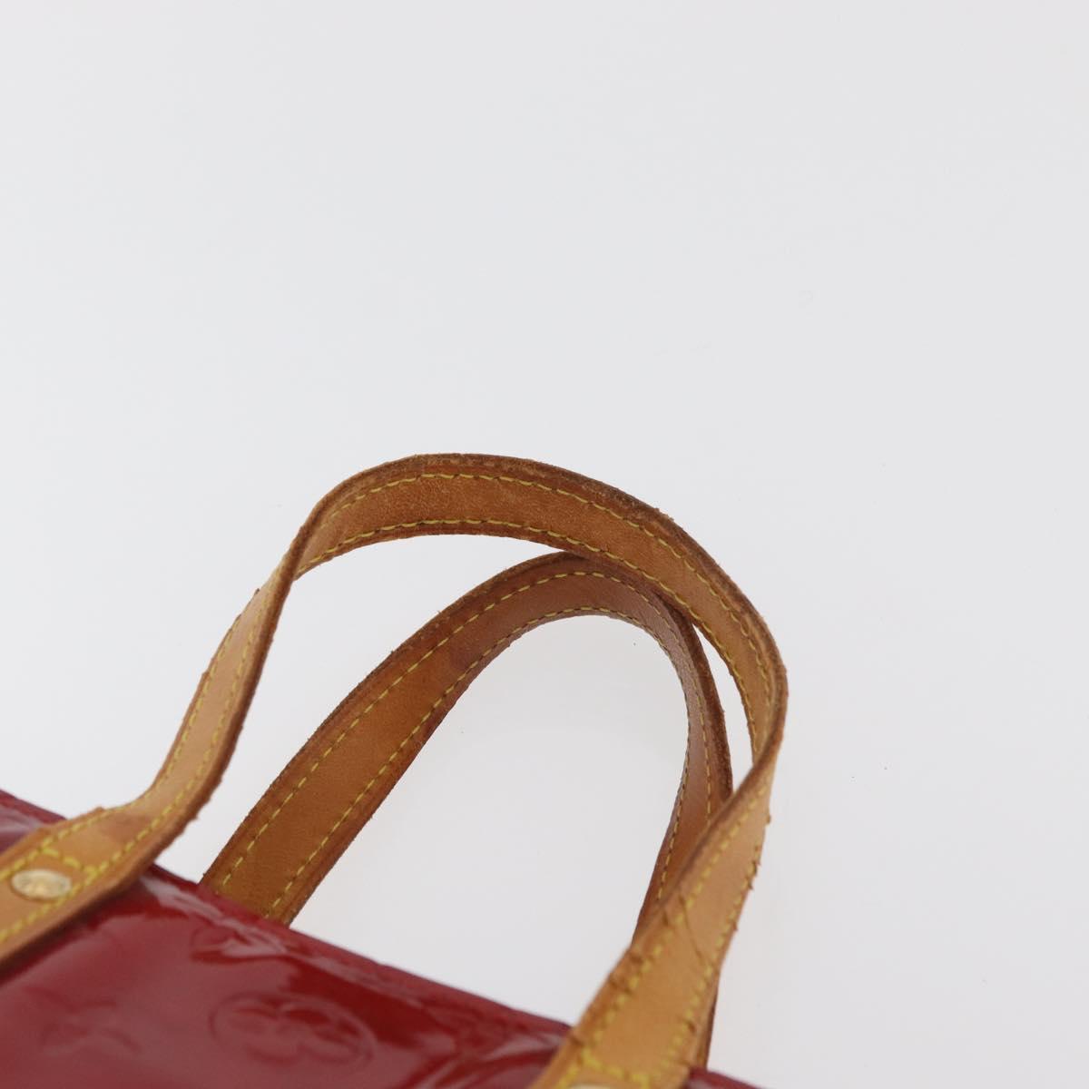 LOUIS VUITTON Monogram Vernis Reade PM Bag Pomme D'amour M91990 LV Auth bs35375
