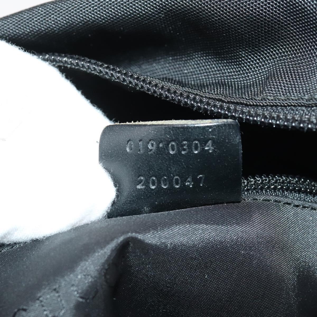 GUCCI Shoulder Bag Canvas Black Silver 019 0304 Auth bs35389