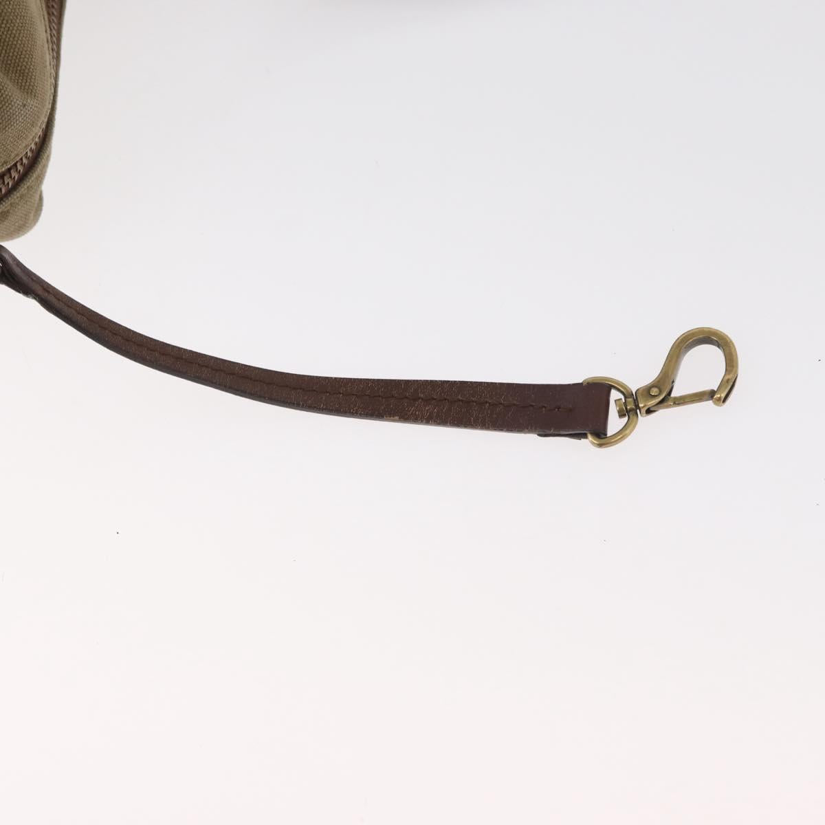 GUCCI Shoulder Bag Canvas Outlet Khaki Gold 109132 Auth bs35390