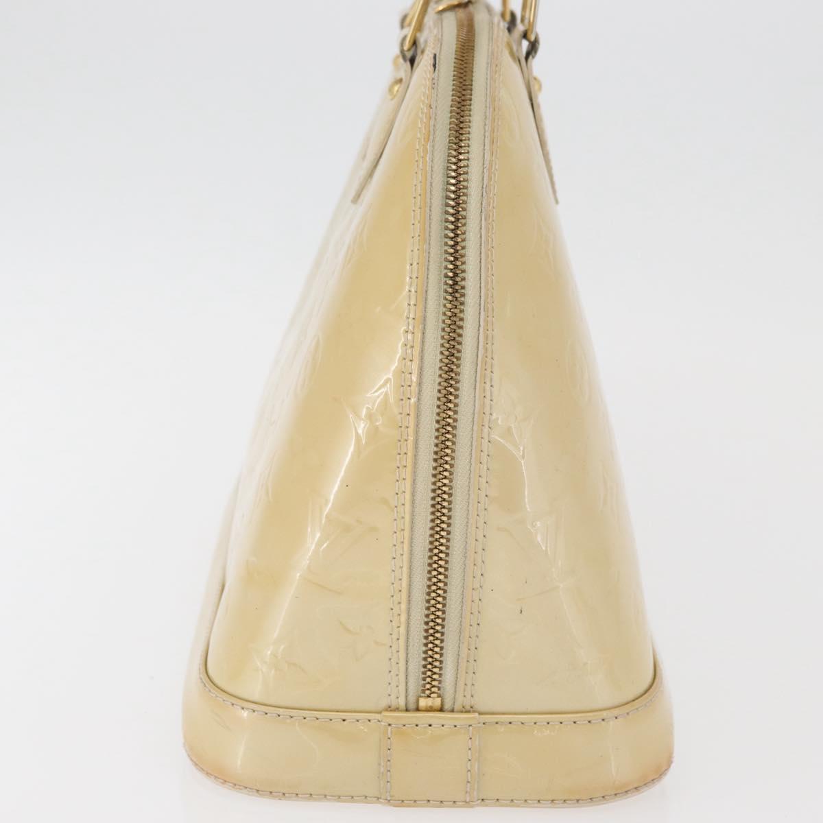 LOUIS VUITTON Monogram Vernis Alma PM Hand Bag Broncorail M91445 LV Auth bs35404