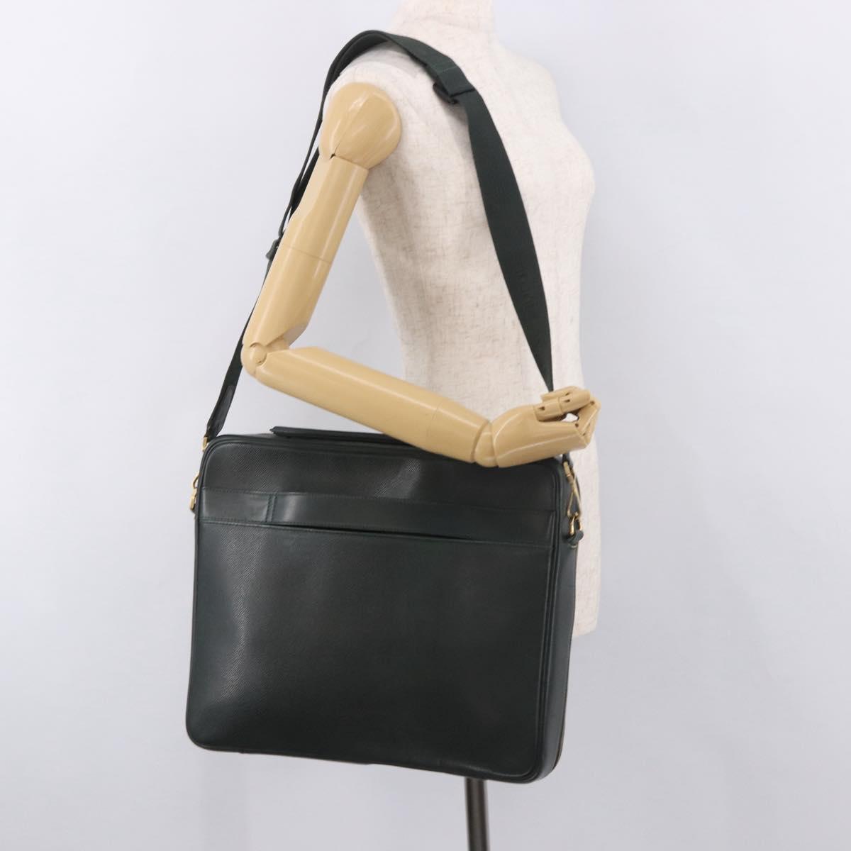 LOUIS VUITTON Taiga Porte Ordina Tour Odessa Bag Epicea M30834 LV Auth bs35414