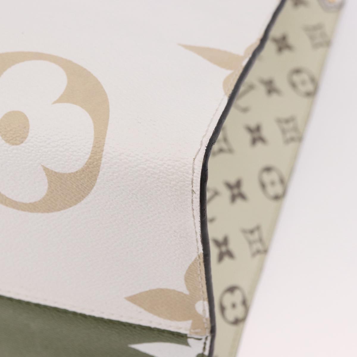 LOUIS VUITTON Monogram Giant On The Go GM Bag Khaki M44571 LV Auth bs35418SAM