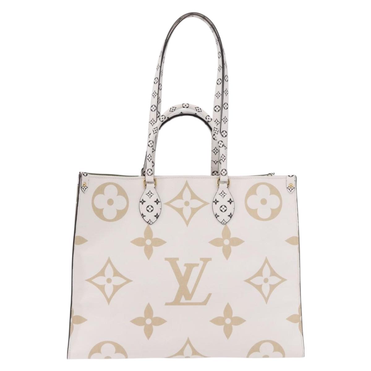 LOUIS VUITTON Monogram Giant On The Go GM Bag Khaki M44571 LV Auth bs35418SAM
