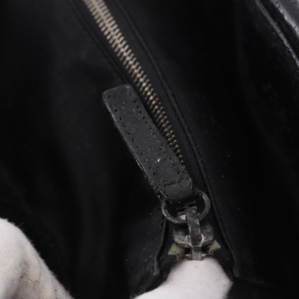 CHANEL Tote Bag Patent Leather Black CC Auth bs35420