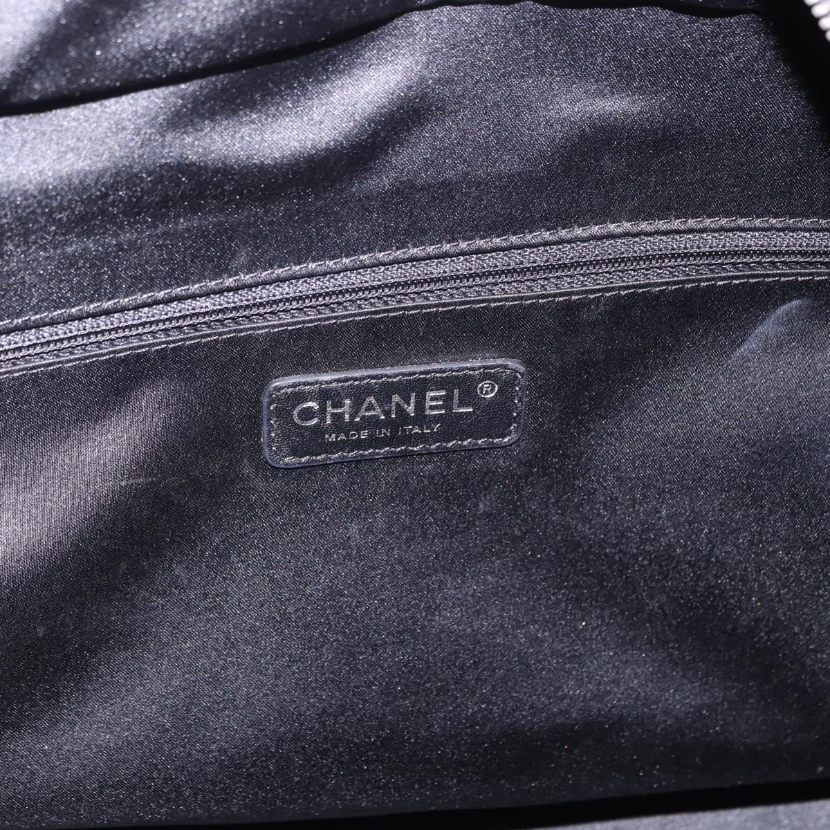 CHANEL Tote Bag Patent Leather Black CC Auth bs35420
