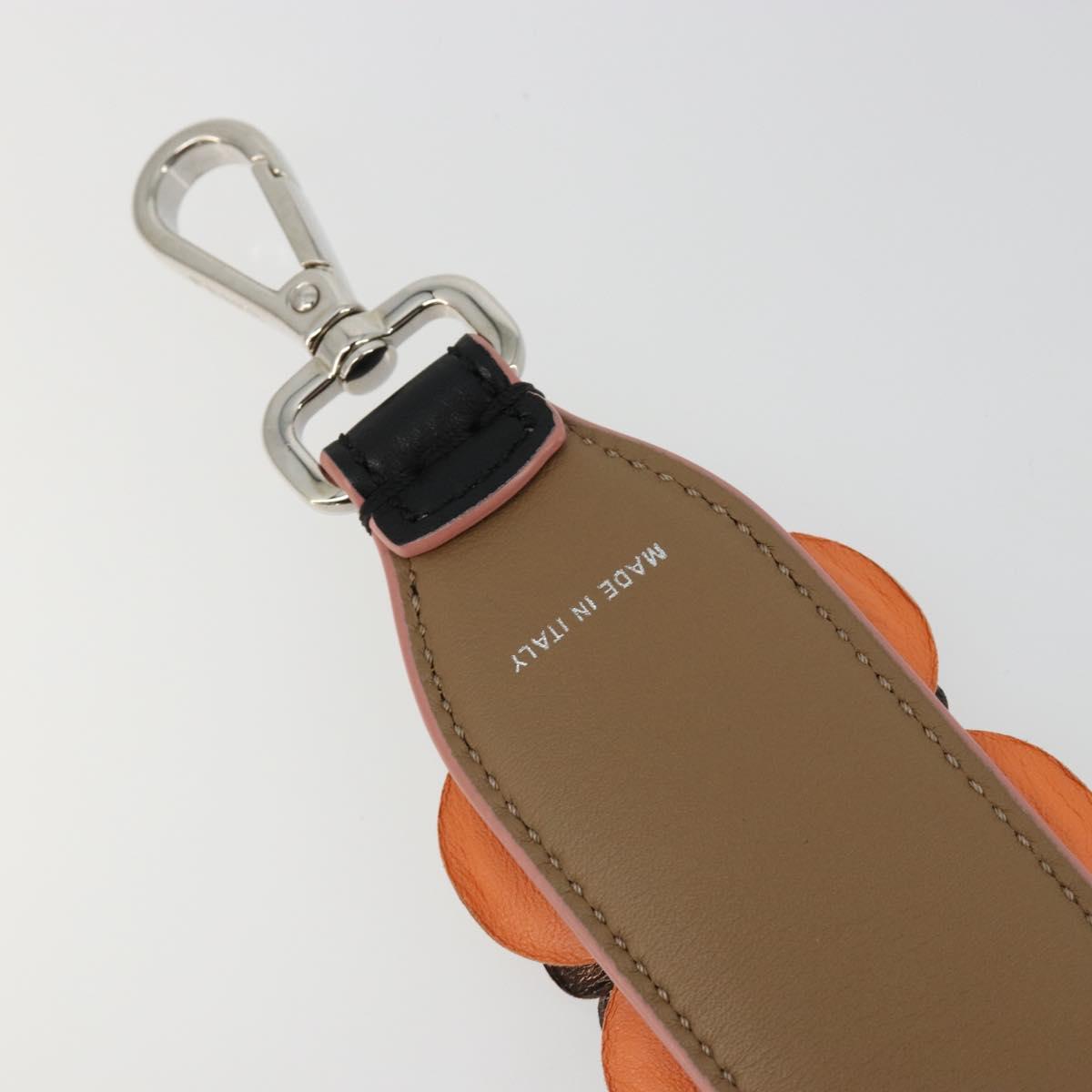FENDI Shoulder Strap Leather 34.6"" Multicolor Silver Auth bs35426