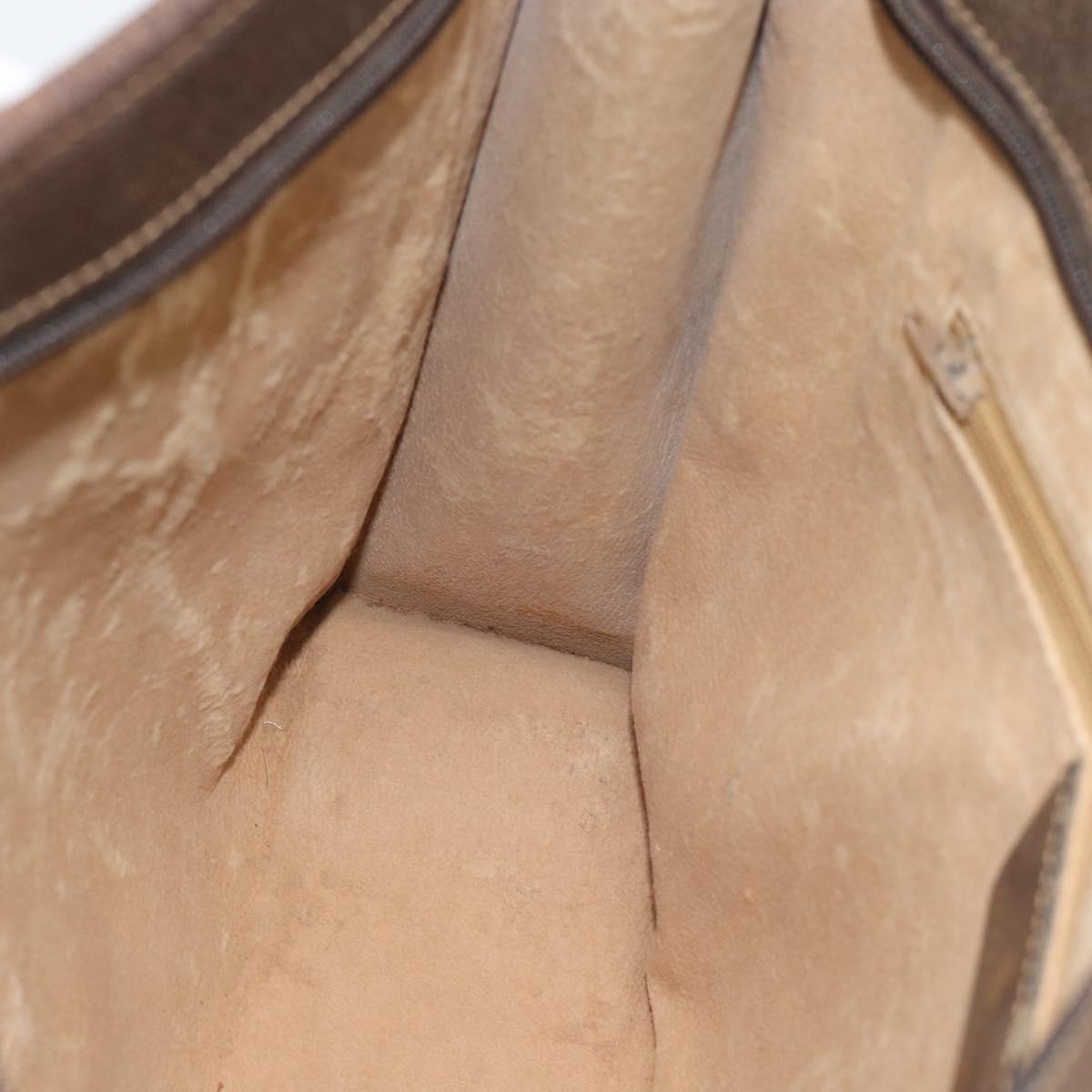 GUCCI GG Supreme Web Sherry Line Hand Bag PVC Beige Gold 010 378 Auth bs35454