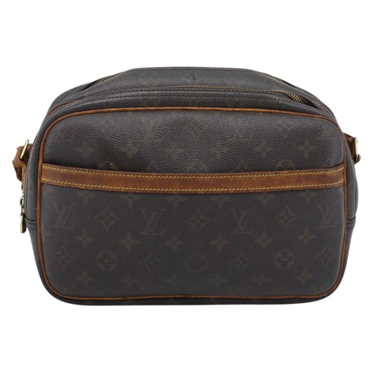 LOUIS VUITTON Monogram Reporter PM Shoulder Bag M45254 LV Auth bs35458