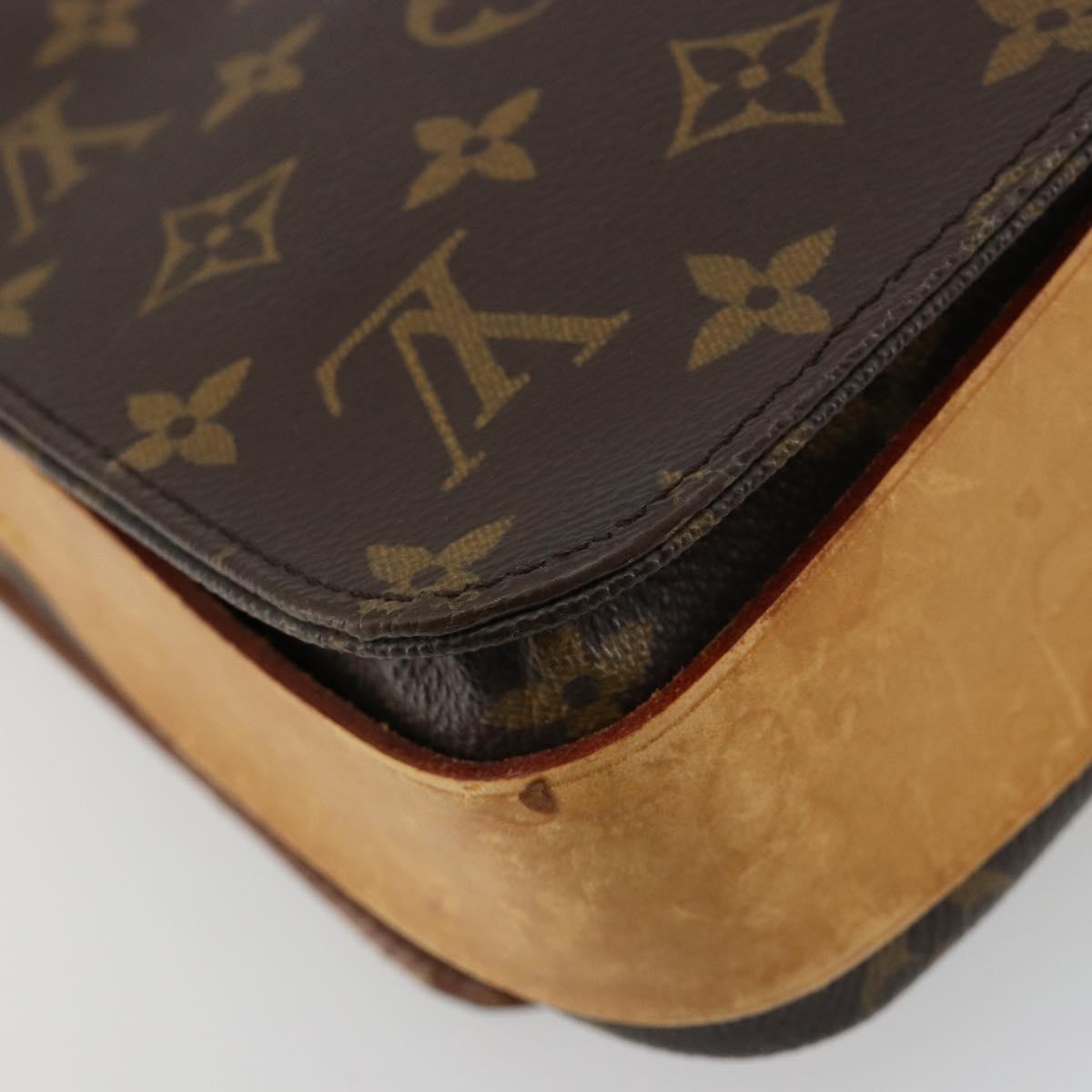 LOUIS VUITTON Monogram Cartouchiere MM Shoulder Bag M51253 LV Auth bs35459