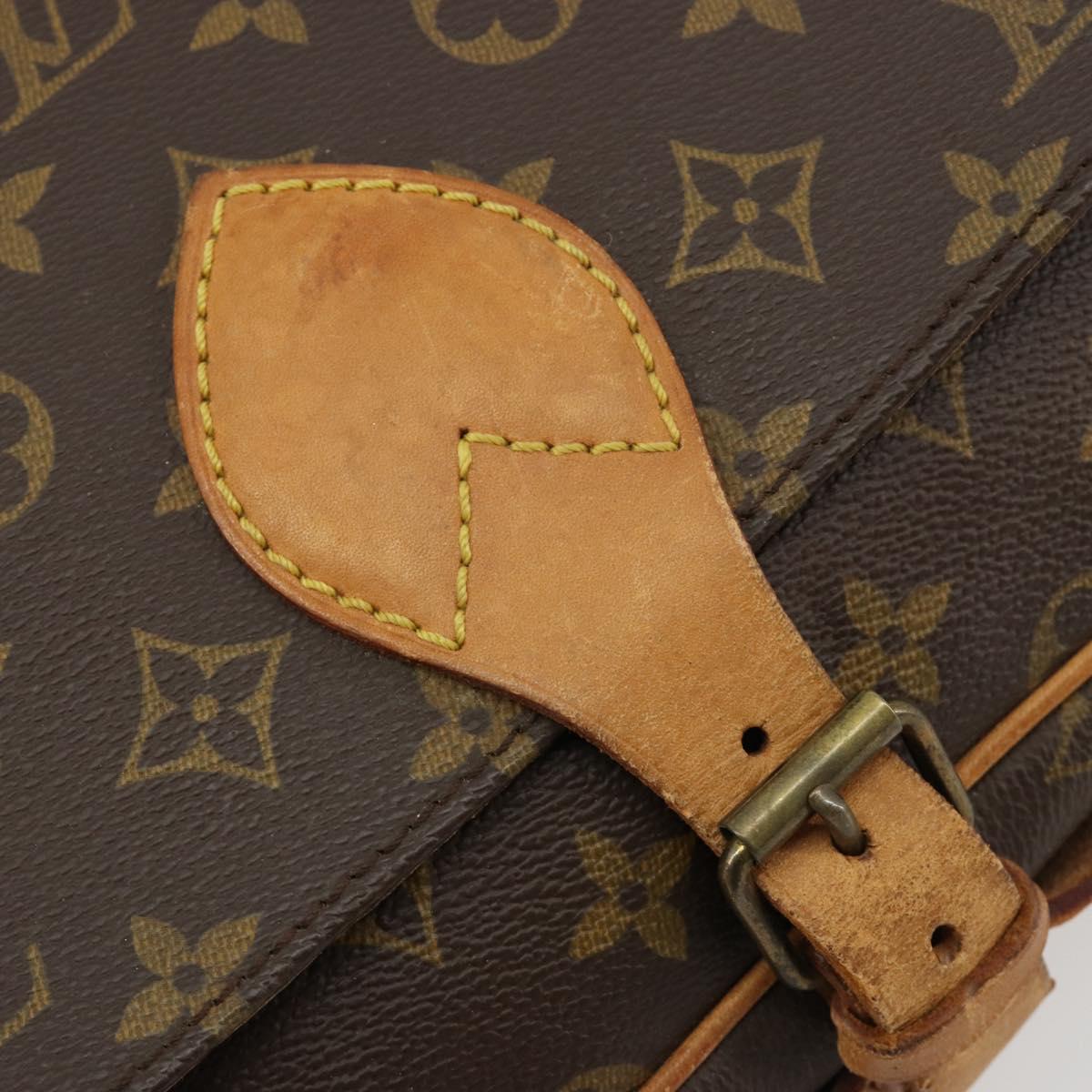 LOUIS VUITTON Monogram Cartouchiere MM Shoulder Bag M51253 LV Auth bs35460