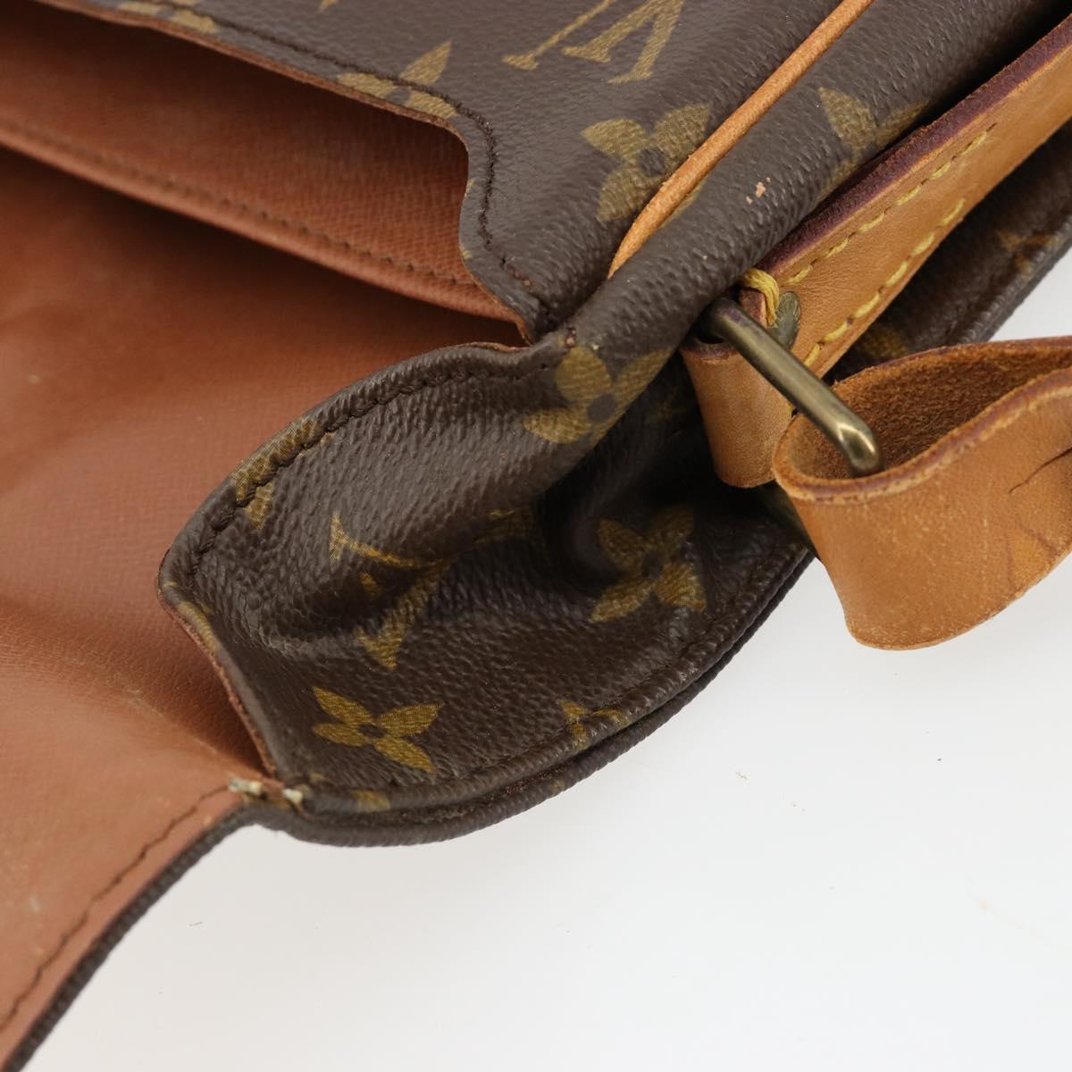 LOUIS VUITTON Monogram Cartouchiere MM Shoulder Bag M51253 LV Auth bs35460
