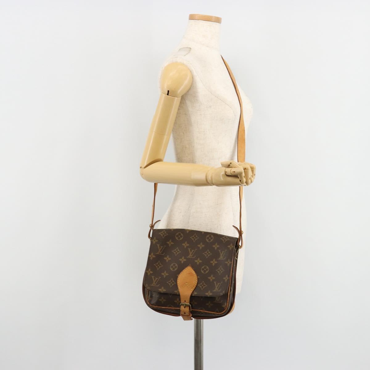 LOUIS VUITTON Monogram Cartouchiere MM Shoulder Bag M51253 LV Auth bs35460