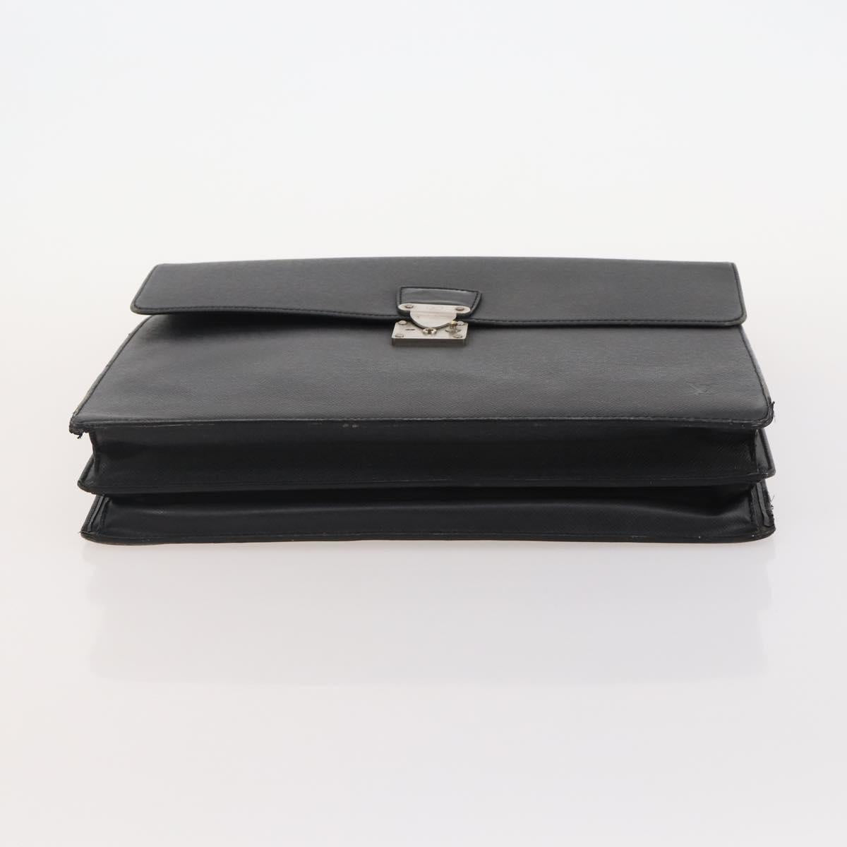 LOUIS VUITTON Taiga Serviette Kourad Business 2 Set Acajou Epicea Auth bs35468