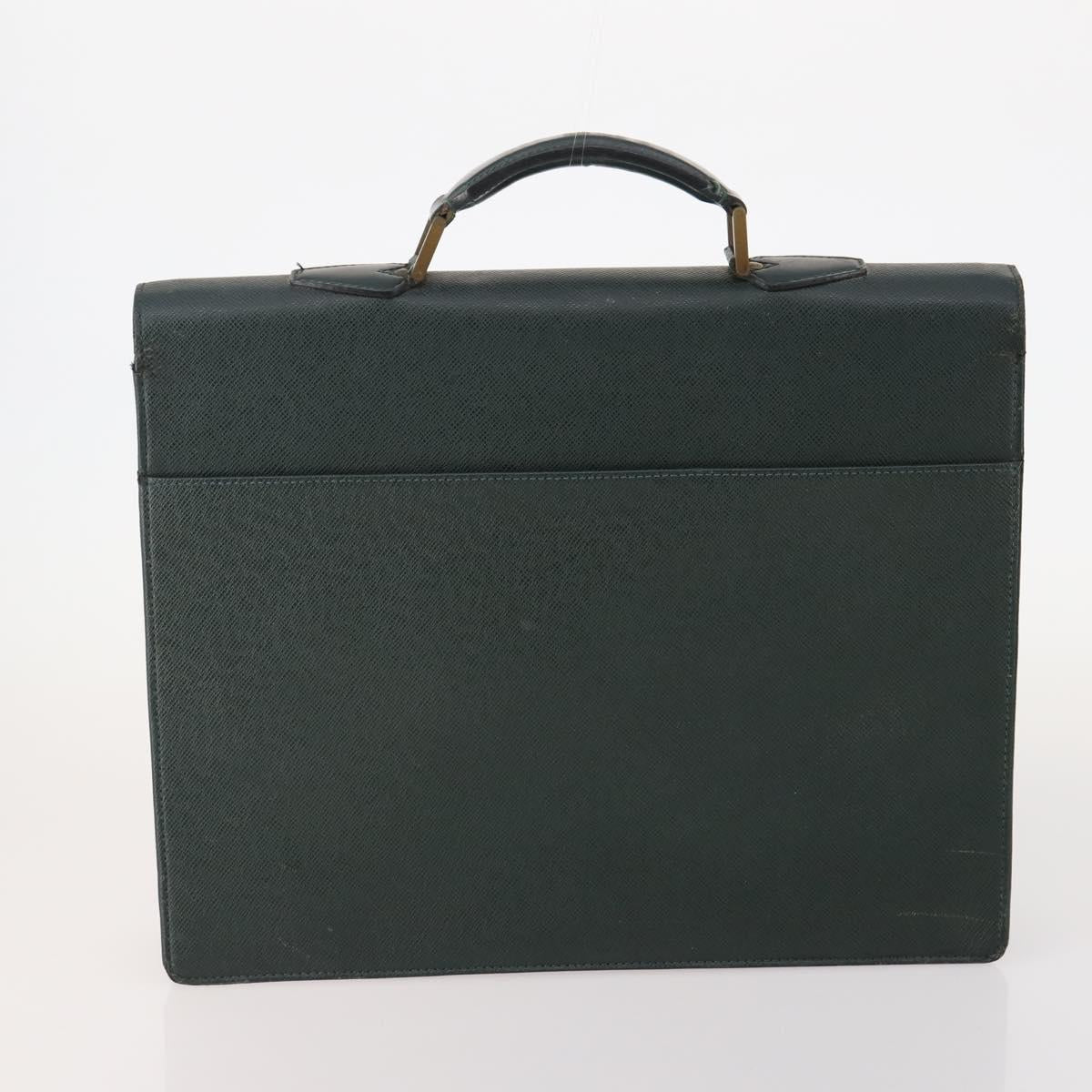 LOUIS VUITTON Taiga Serviette Kourad Business 2 Set Acajou Epicea Auth bs35468