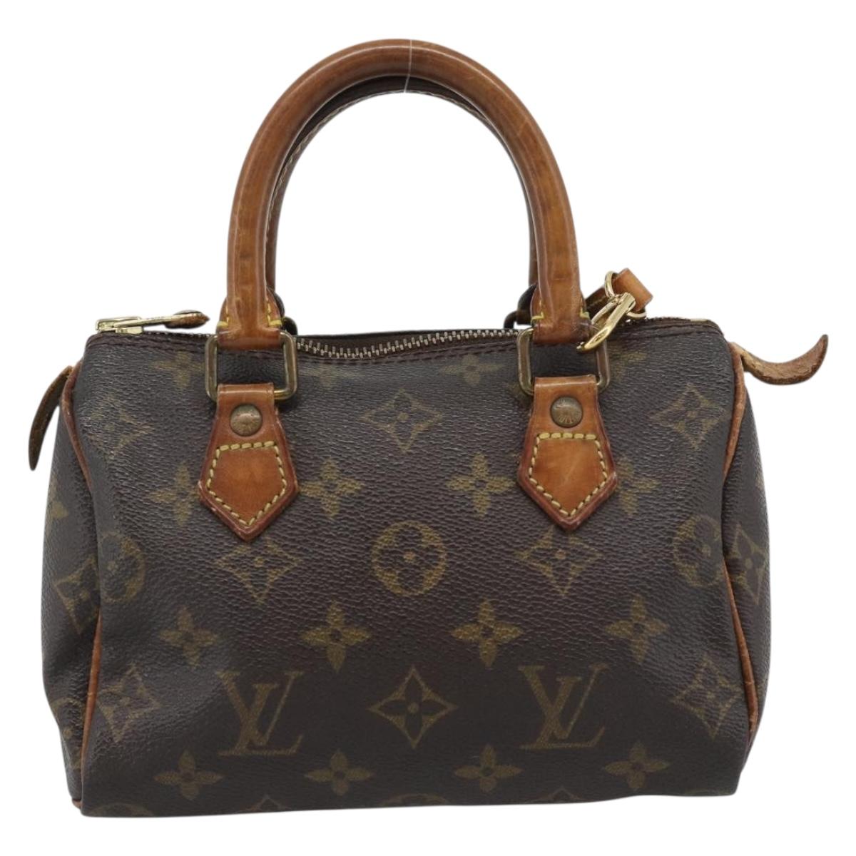 LOUIS VUITTON Monogram Mini Speedy Bandouliere Japon 88 Bag M99014 Auth bs35472
