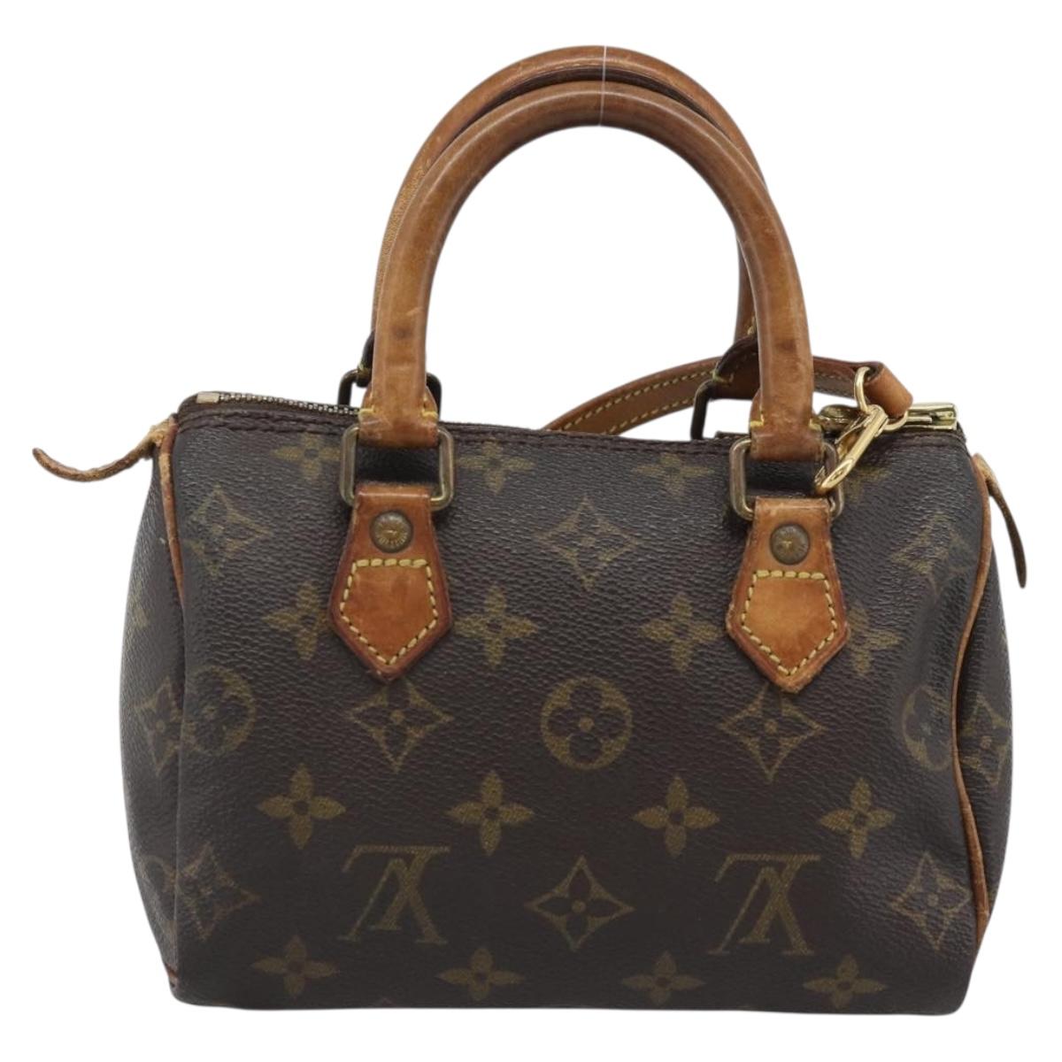 LOUIS VUITTON Monogram Mini Speedy Bandouliere Japon 88 Bag M99014 Auth bs35472