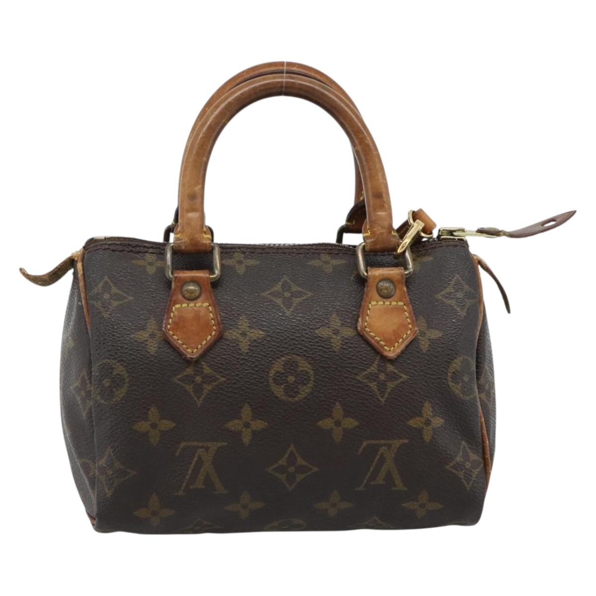 LOUIS VUITTON Monogram Mini Speedy Bandouliere Japon 88 Bag M99014 Auth bs35472