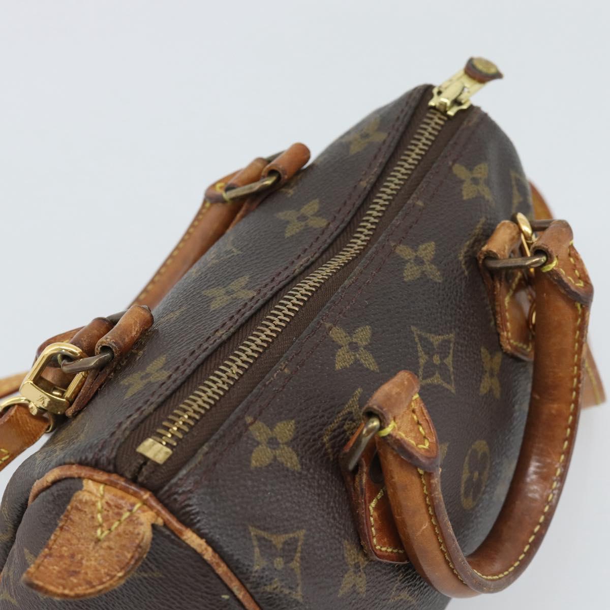 LOUIS VUITTON Monogram Mini Speedy Bandouliere Japon 88 Bag M99014 Auth bs35472