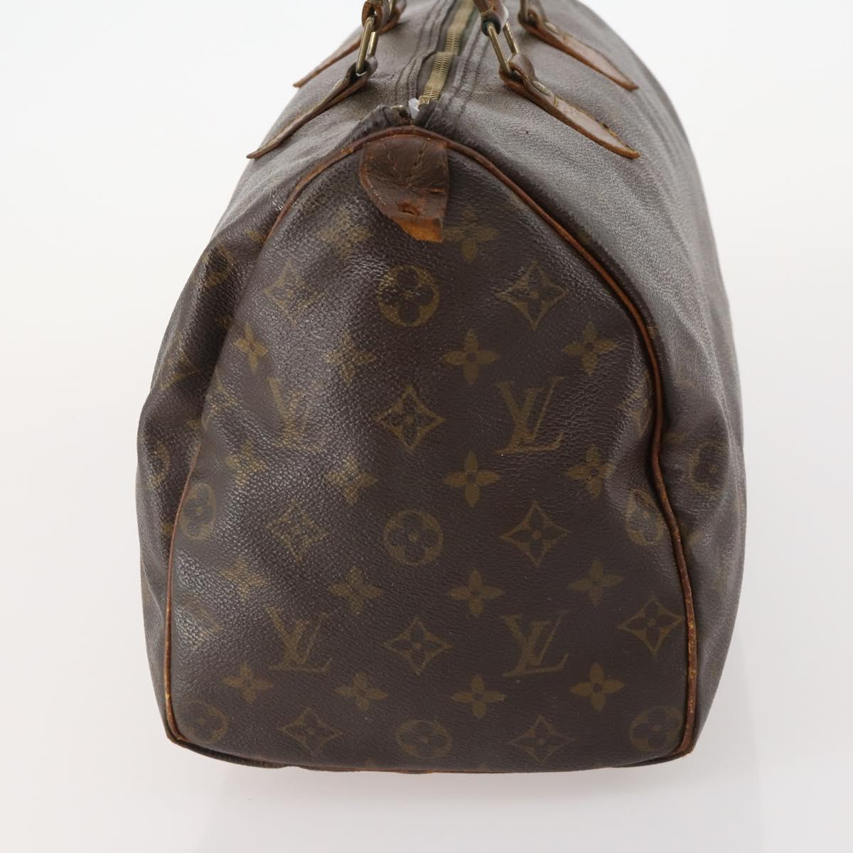 LOUIS VUITTON Monogram Speedy 35 Hand Bag M41524 LV Auth bs35533