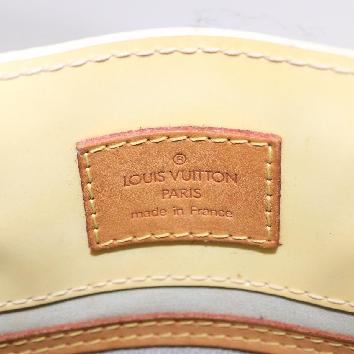 LOUIS VUITTON Monogram Vernis Reade PM Hand Bag Perle M91336 LV Auth bs35535