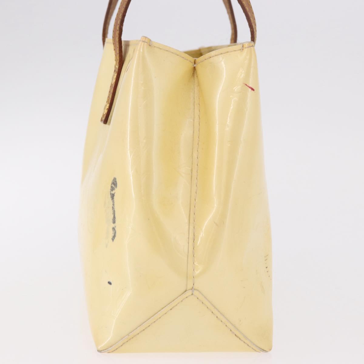 LOUIS VUITTON Monogram Vernis Reade PM Hand Bag Perle M91336 LV Auth bs35535
