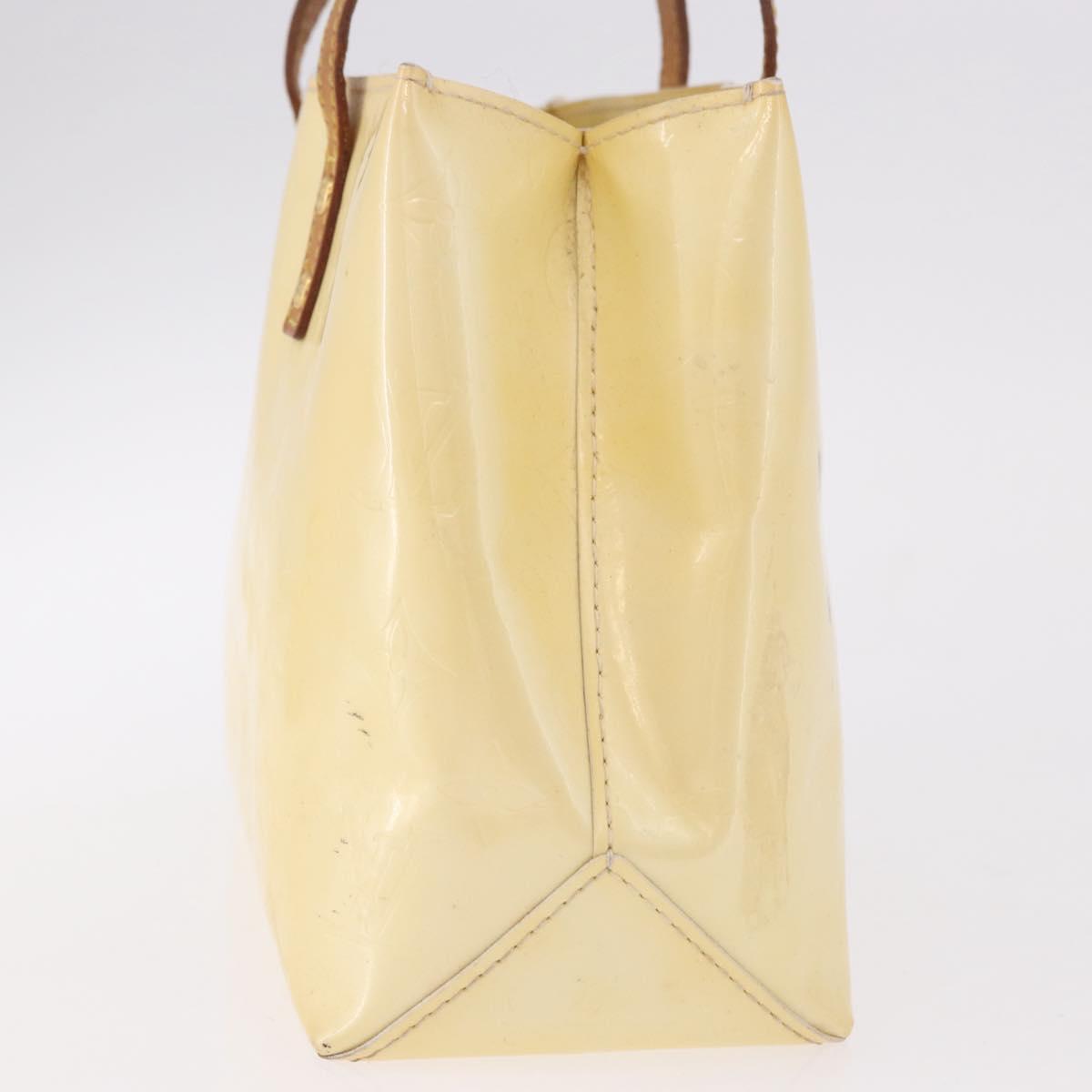 LOUIS VUITTON Monogram Vernis Reade PM Hand Bag Perle M91336 LV Auth bs35535