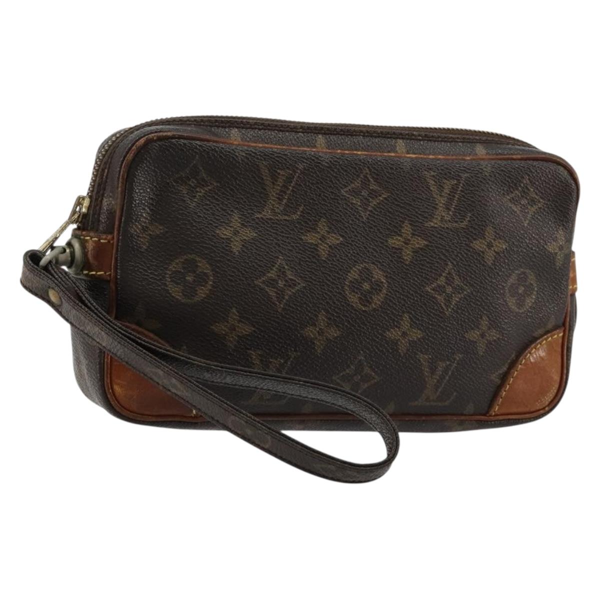 LOUIS VUITTON Monogram Marly Dragonne PM Clutch Bag M51827 LV Auth bs35536