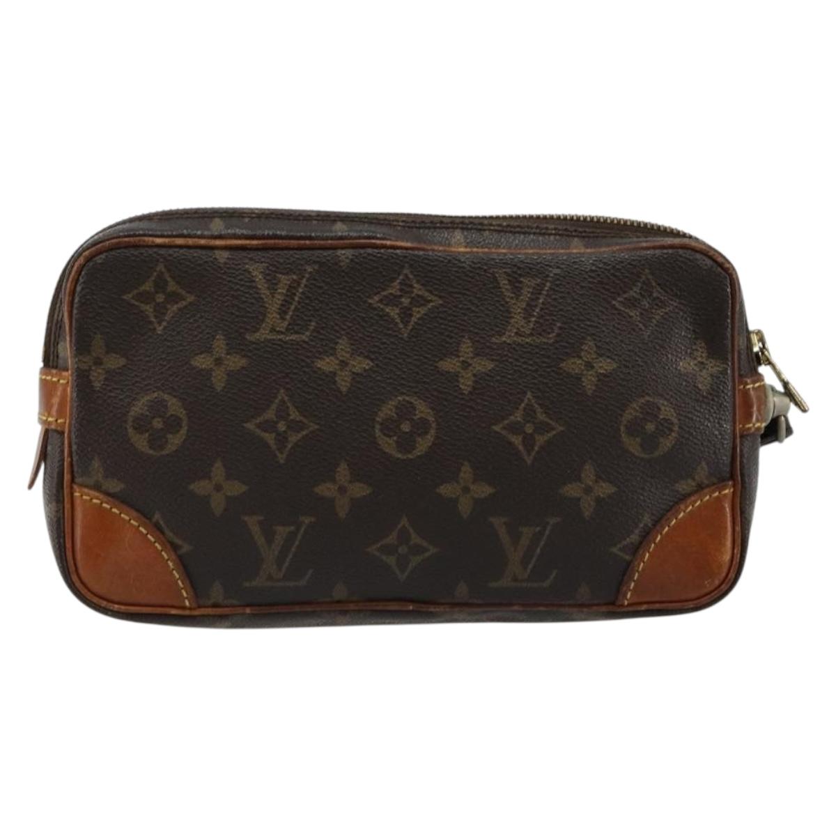 LOUIS VUITTON Monogram Marly Dragonne PM Clutch Bag M51827 LV Auth bs35536