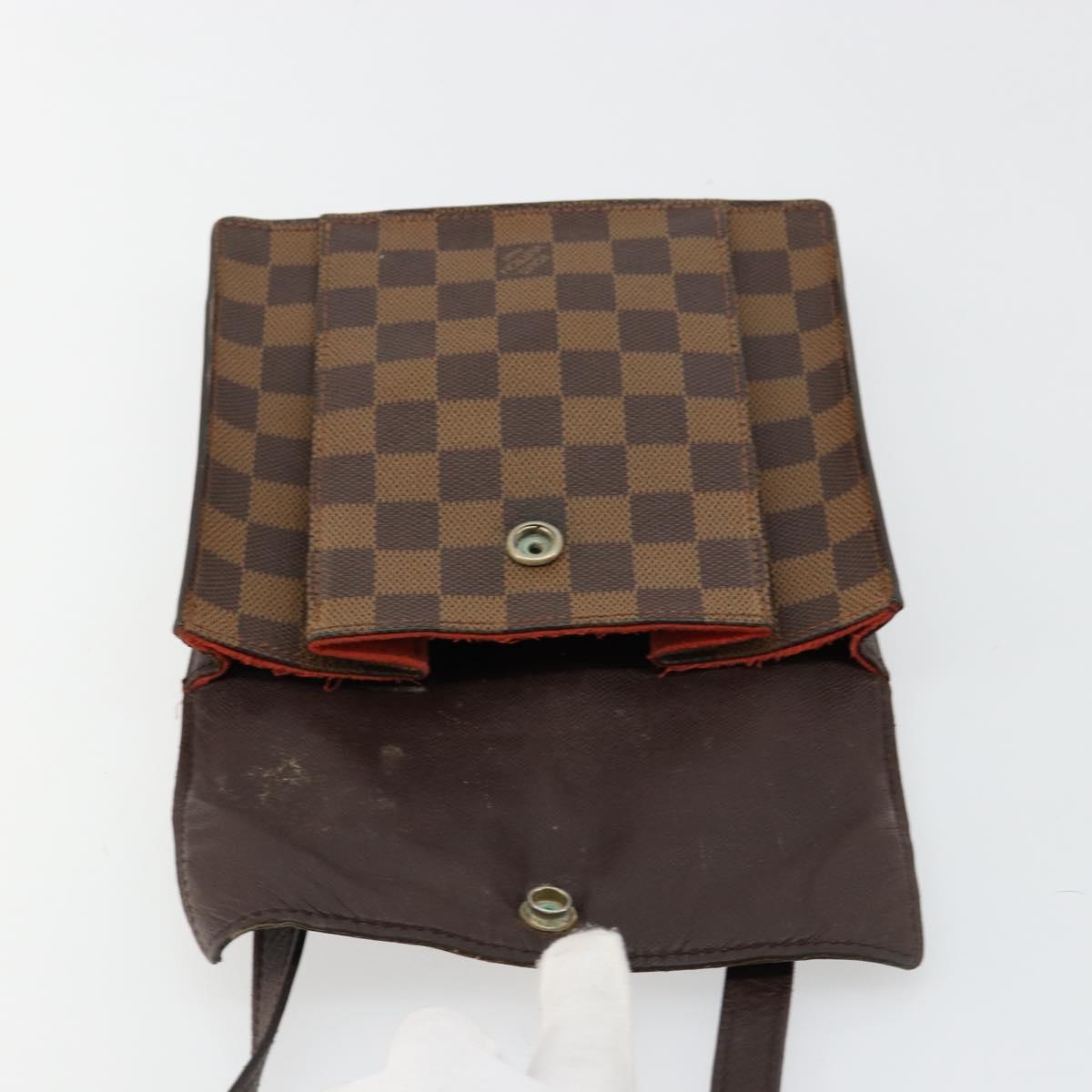 LOUIS VUITTON Damier Ebene Pimlico Shoulder Bag N45272 LV Auth bs35537