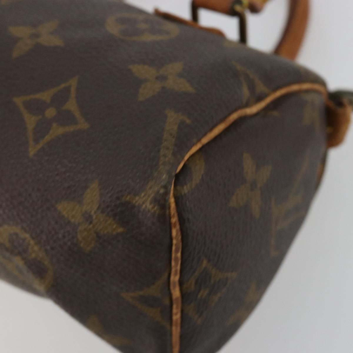 LOUIS VUITTON Monogram Mini Speedy Hand Bag M41534 LV Auth bs35539