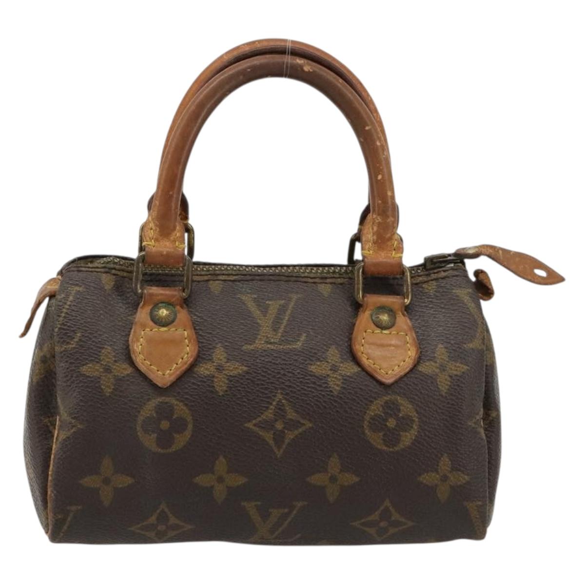 LOUIS VUITTON Monogram Mini Speedy Hand Bag M41534 LV Auth bs35539