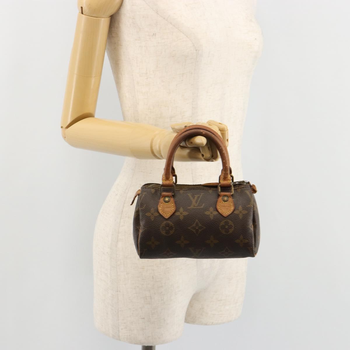LOUIS VUITTON Monogram Mini Speedy Hand Bag M41534 LV Auth bs35539