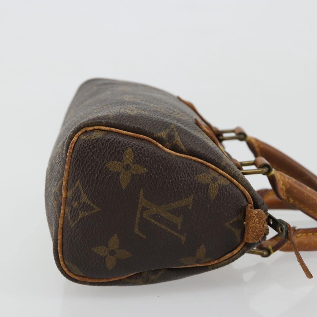 LOUIS VUITTON Monogram Mini Speedy Hand Bag M41534 LV Auth bs35539