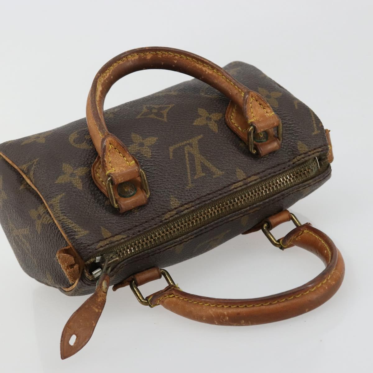 LOUIS VUITTON Monogram Mini Speedy Hand Bag M41534 LV Auth bs35539