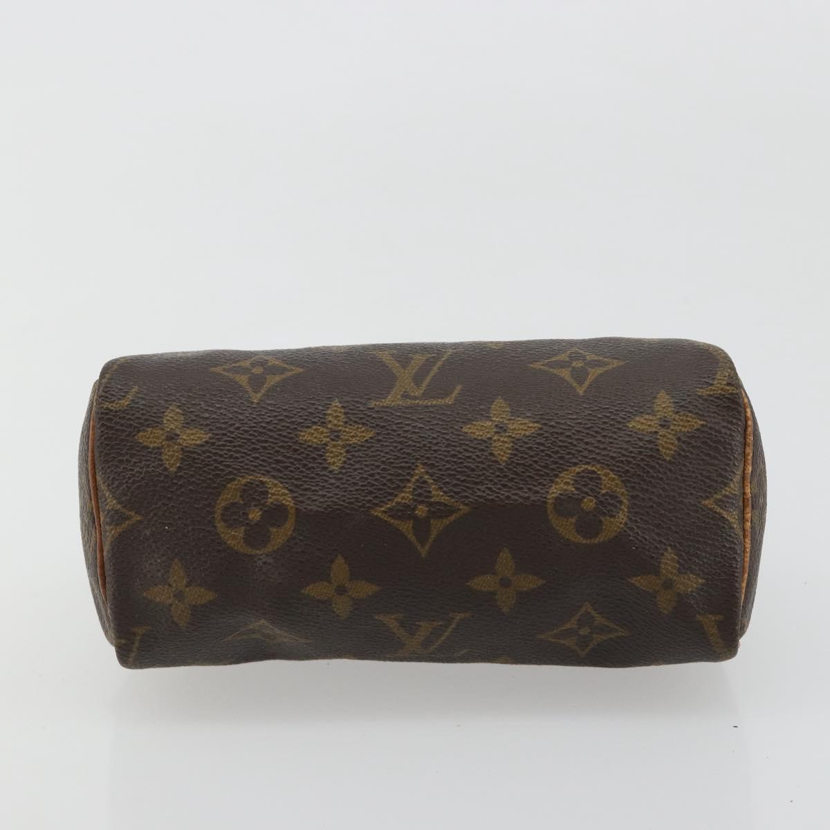 LOUIS VUITTON Monogram Mini Speedy Hand Bag M41534 LV Auth bs35539