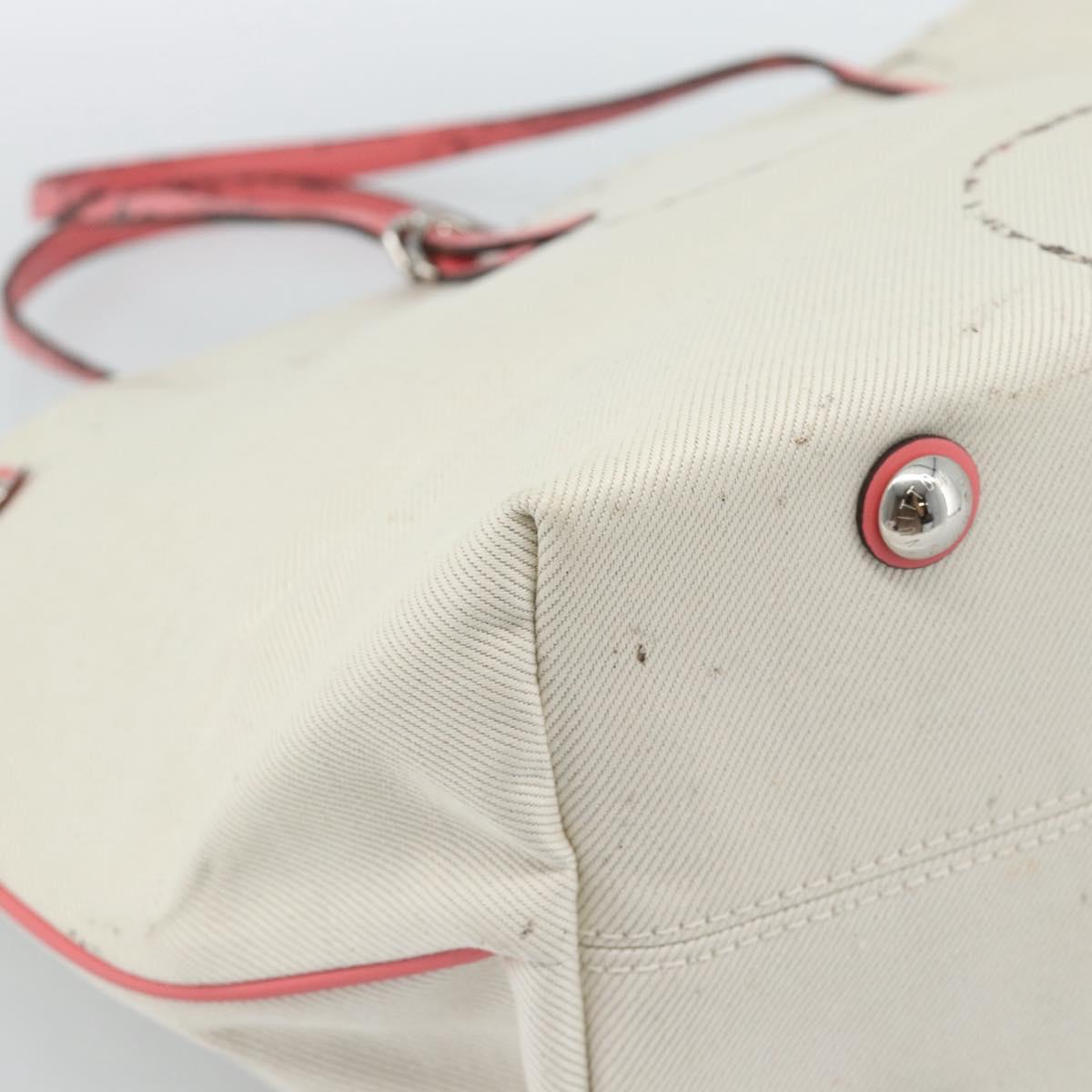 LOUIS VUITTON Cabas MM Tote Bag Canvas White M94502 LV Auth bs35545