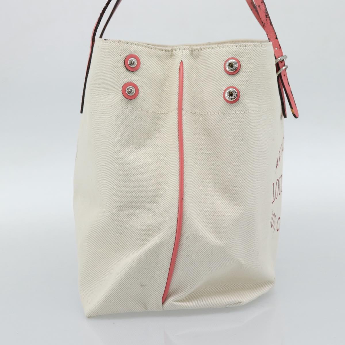 LOUIS VUITTON Cabas MM Tote Bag Canvas White M94502 LV Auth bs35545