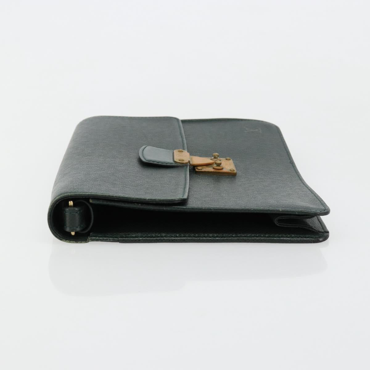 LOUIS VUITTON Taiga Pochette Kourad Clutch Bag Epicea M30194 LV Auth bs35554